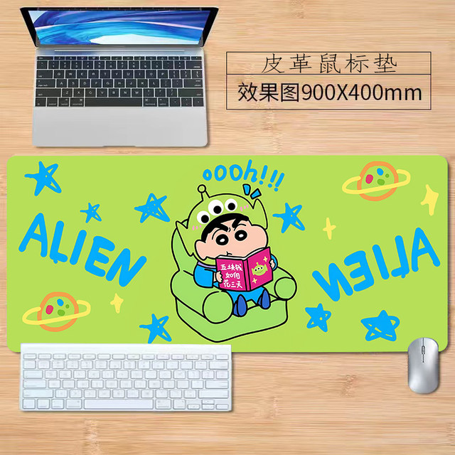 ແຜ່ນຮອງຫນູຫນັງ Crayon Shin-chan office keyboard mouse pad dormitory oil-proof, anti-scalming, wear-resistant, non-wash, can customize