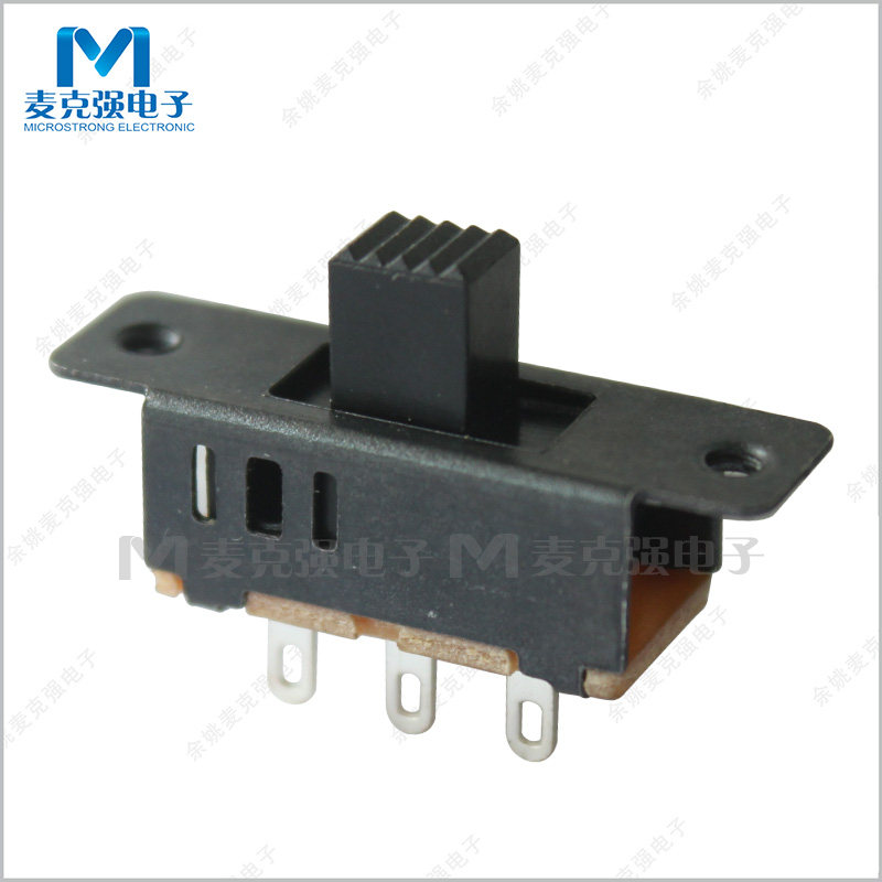 Toggle switch SS13D25G5 shank height 5mm Single side 3 feet 3 stalls 1P3T hole with screw tooth slip switch