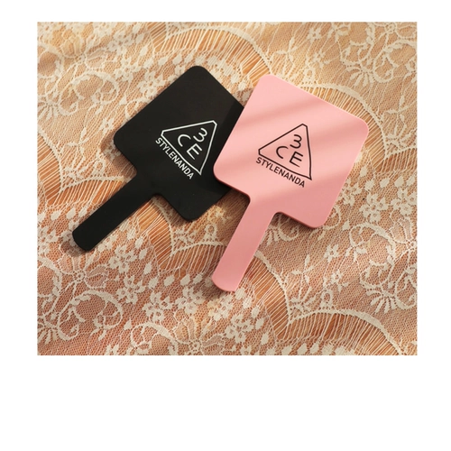 3ce Makeup Mircor Mini Mini и большая ручная девушка Сердце Сердце Розовое зеркало