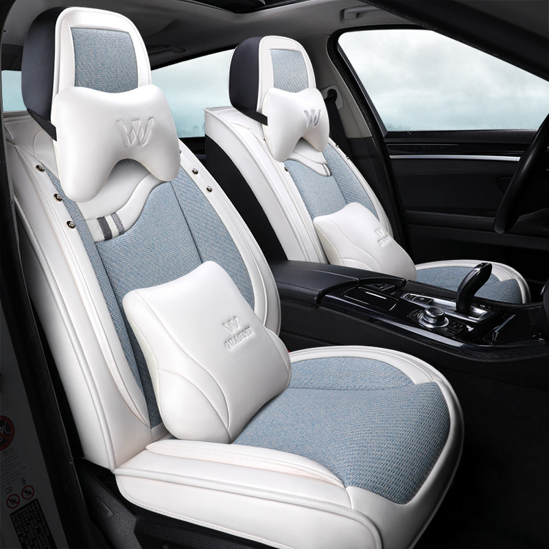 Car cushion four seasons universal seat cover All surrounded net red goddess seat cover all inclusive cute lady car seat cushion