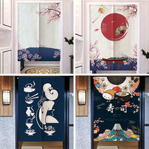 Custom Japanese-style kitchen door curtain restaurant partition curtain private room hanging curtain sushi cooking fabric door curtain wind decoration curtain
