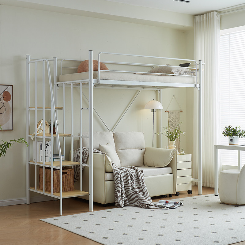 小户型救星！省空间铁艺高低床+上床下桌，真实入住体验大揭秘！-高架床-淘宝好物网