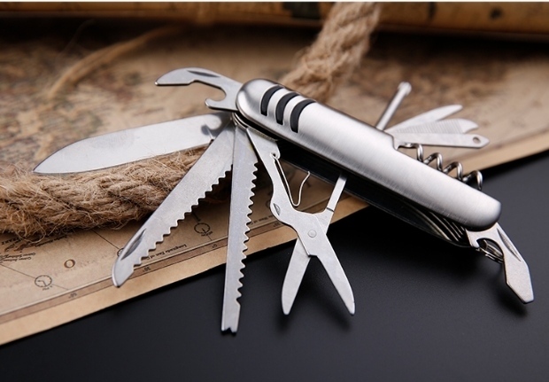 Nhỏ 5 mở dao ngoài trời sắc nhọn tự vệ cung cấp Thụy Sĩ đa chức năng dao gấp dao mini - Công cụ Knift / công cụ đa mục đích kìm đa năng victorinox