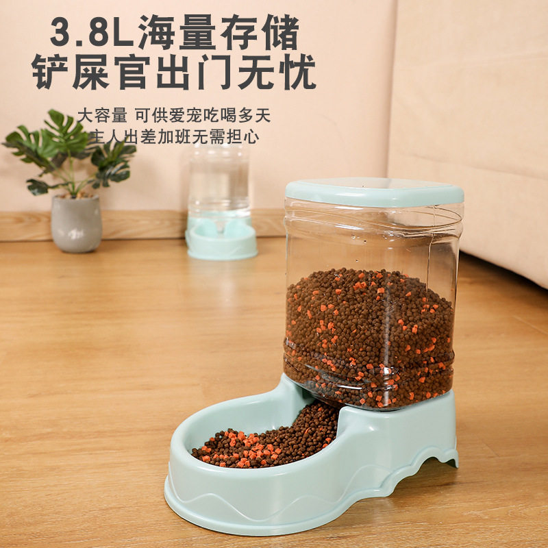 Dogs Automatic feeding machines Large capacity 3 8L Pet feeding machines Automatic feeding of water feeding dog pots Pet Bowls Cat Bowls