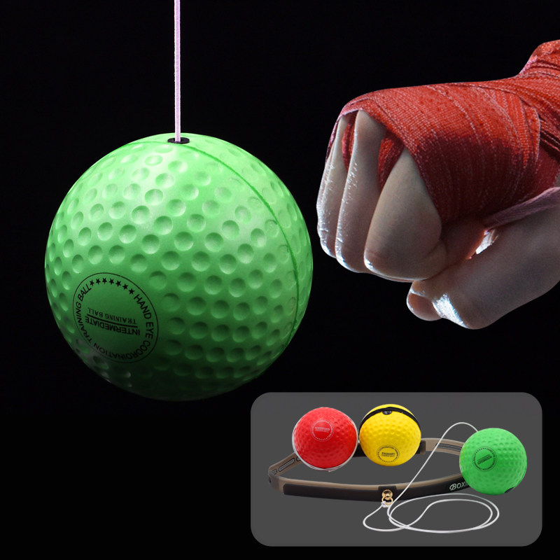 Head-mounted boxing reaction ball changing direction ball speed ball boxing training equipment home punching coordination venting decompression