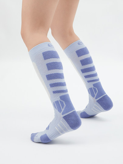 Nandn Snow Socks for Men and Women, Merino Wool Ski Socks, Warm Professional Compression Wool Long Socks