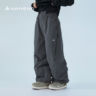 Nanend Women's Ski Pants 3L Taped Seam New Snow Pants Waterproof Wear-Resistant Fleece-Lined Free Pants Style