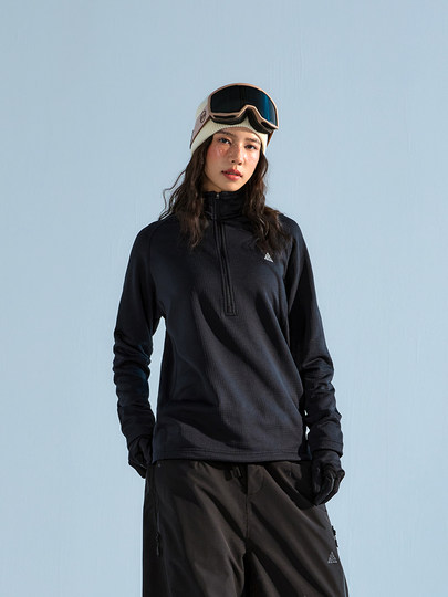 Nanend Nanen 2025 Ski Clothing Fleece Liner Women's Breathable Moisture-Wicking Jacket Liner Men's Fleece Jacket