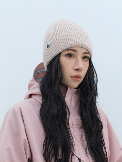 Nanend Nanen New Ski Hat for Men and Women, Colorful Solid Color Versatile Cold-Proof and Warm Knitted Hat Nm024