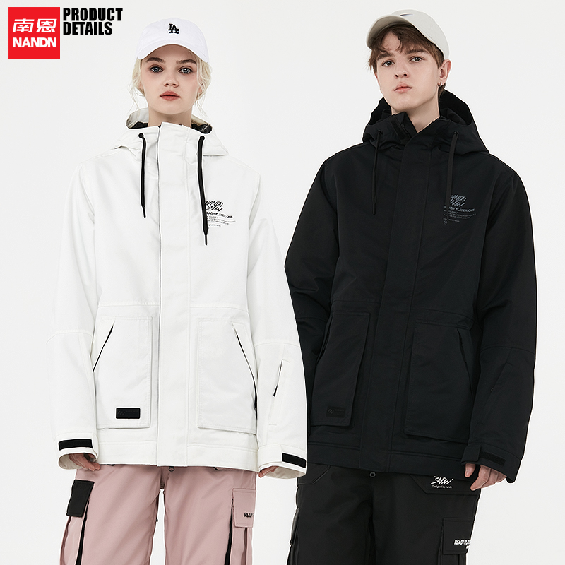 Nanen 21 new couple tooling ski suit waterproof padded warm single and double board snow suit Korean ski suit men and women