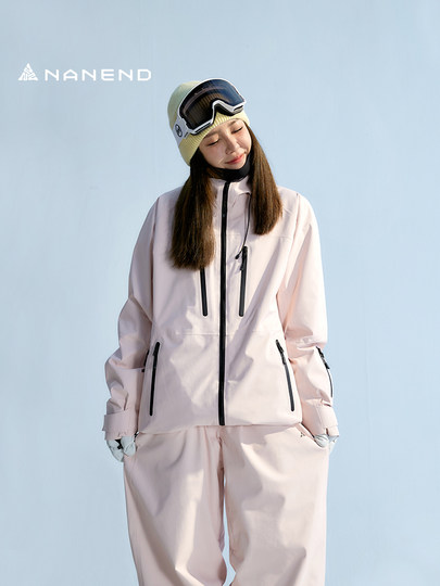 Nanen Women's Ski Jacket 2024 New Model Ski Jacket for Snowboarding and Skiing, Waterproof, Loose Fit, Fully Seam-Sealed 3L Snow Jacket Top