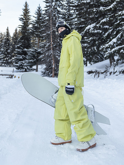 Nanend Nanen Women's Waterproof Loose-Fitting Snow Pants for Skiing and Snowboarding, Warm and Breathable Bottoms for Men