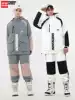 NANDN NANDN ski suit set single and double board color thickened snow suit warm male Korean version of thin ski pants female