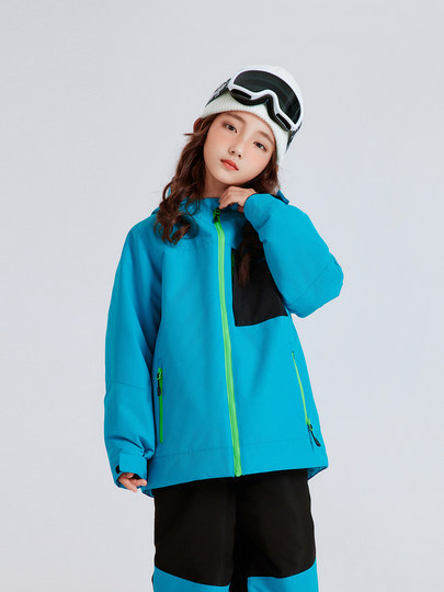 Nanen Children's Ski Clothing, Single and Double Board Ski Equipment, Waterproof, Windproof, Thickened and Warm Ski Jacket for Boys and Girls