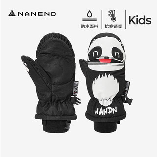 Nandn Children's Ski Gloves Cartoon Waterproof Wear-Resistant Thickened Warm Two-Finger Gloves for Boys and Girls Winter