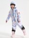 Nandn Children's Ski Suit for Boys, Professional Girls' Ski Equipment Set, Full Set of Snow Suit, One-Piece Style