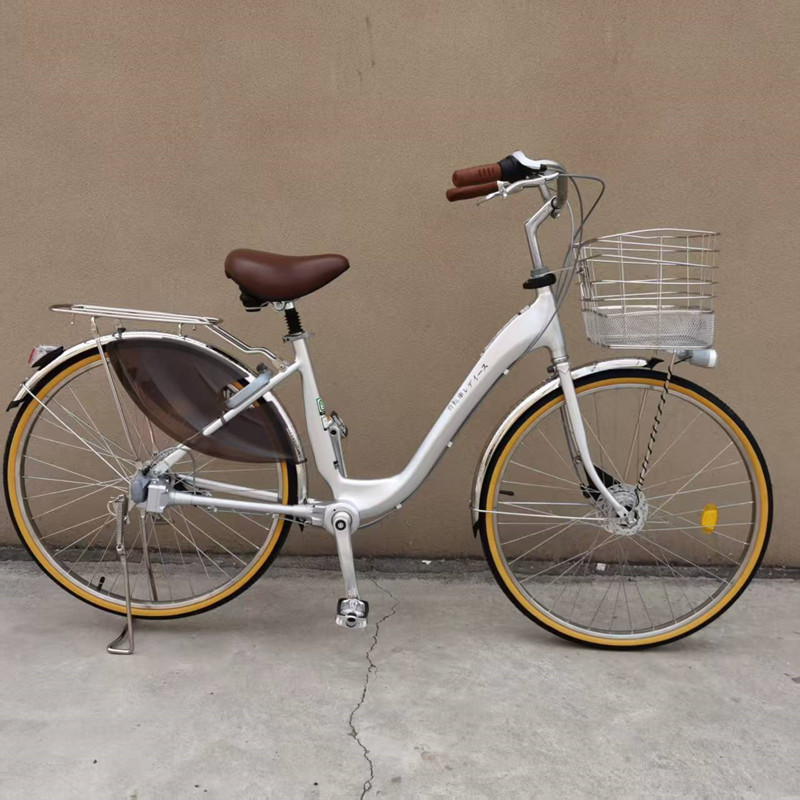 New Low-Profile Urban Commuter Bicycle Imported from Japan with Three-Speed Aluminum Alloy Shaft Drive and No Chain, Suitable for Both Men and Women New Low-Profile Urban Commuter Bicycle Imported from Japan with Three-Speed Aluminum Alloy Shaft Drive and No Chain, Suitable for Both Men and Women