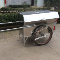 Sanitation garbage truck cleaning truck cleaning truck human garbage truck stainless steel two-wheeled garbage truck manual trolley