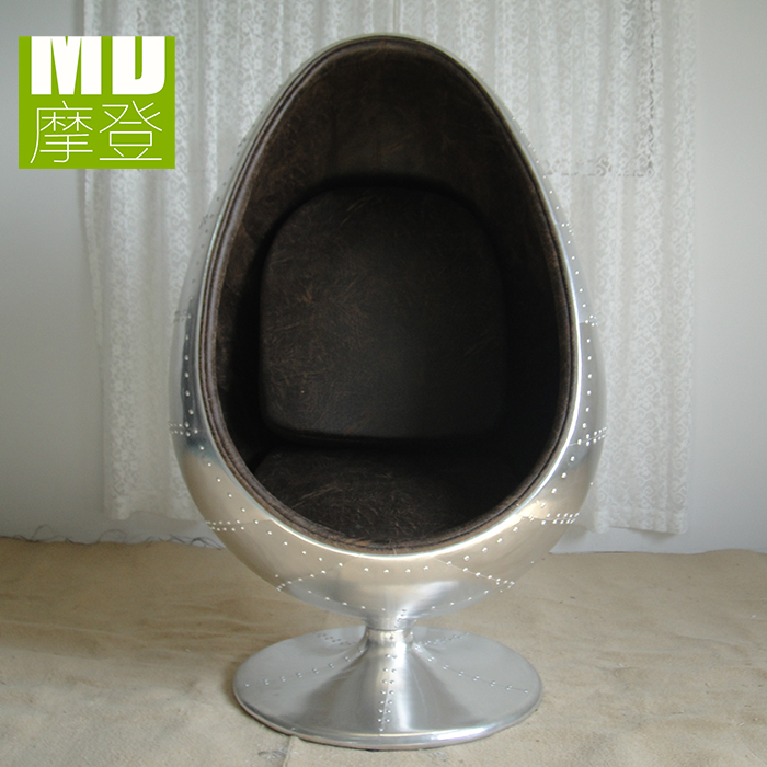 Art space chair aluminum preserved egg chair creative fashion sofa eggshell chair glass fiber leisure chair famous designer design chair
