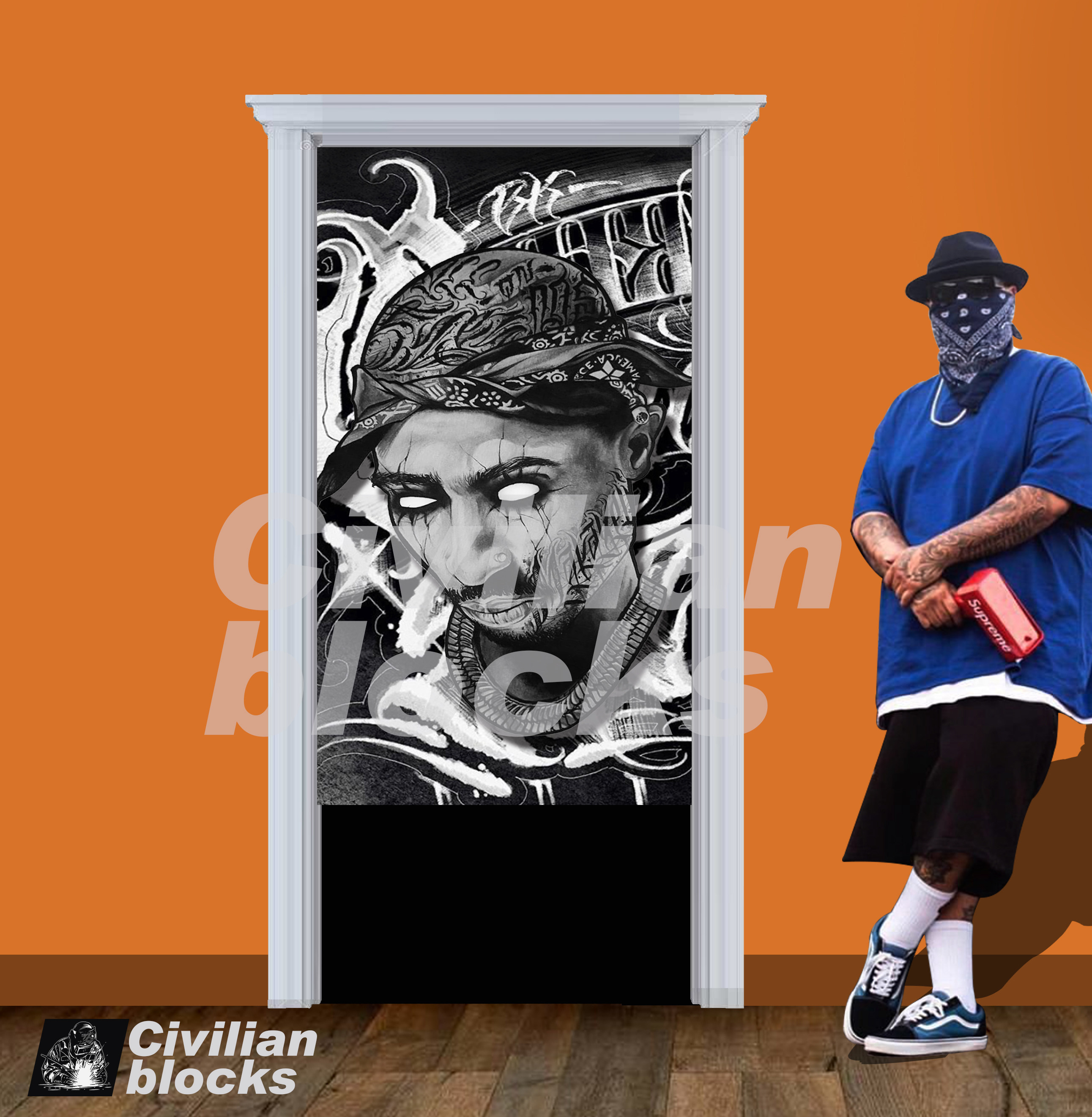 2pac Chicano Europe and the United States West Coast flower body word old school gang gang hardcore hip hop hiphop curtain