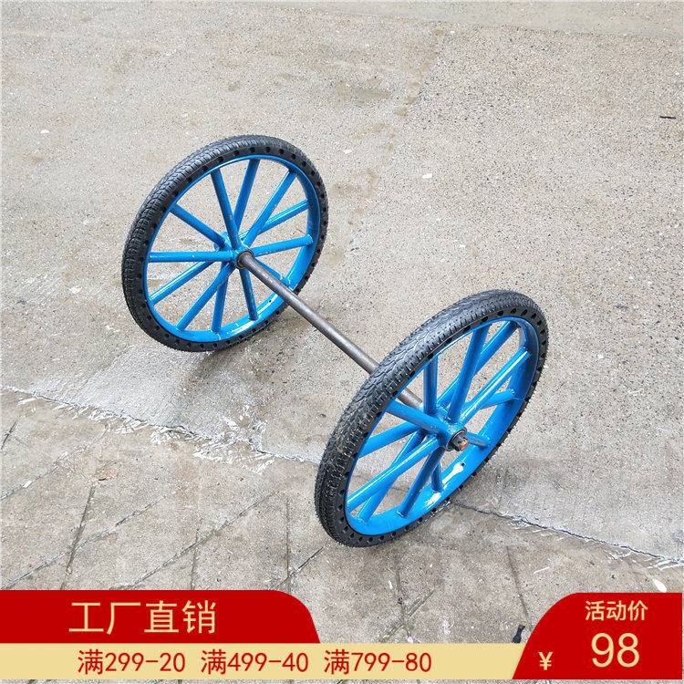 Popular 26 construction work cart thickens steel ring labor car sanitary scooter rolling wheel foam
