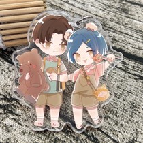 188 mens group peripheral double-sided HD keychain pendant Professional stand-in summer limited water Qiancheng novel peripheral