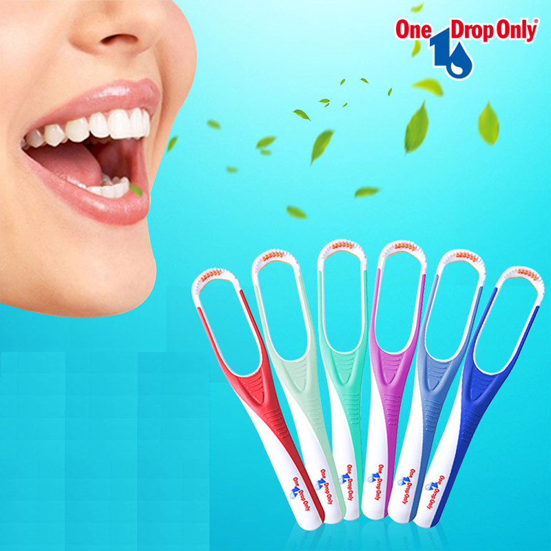 German Import One Drop Only Tongue Brush Tongue Brush Tongue Cleaning Brush softly and effectively remove mouth odor
