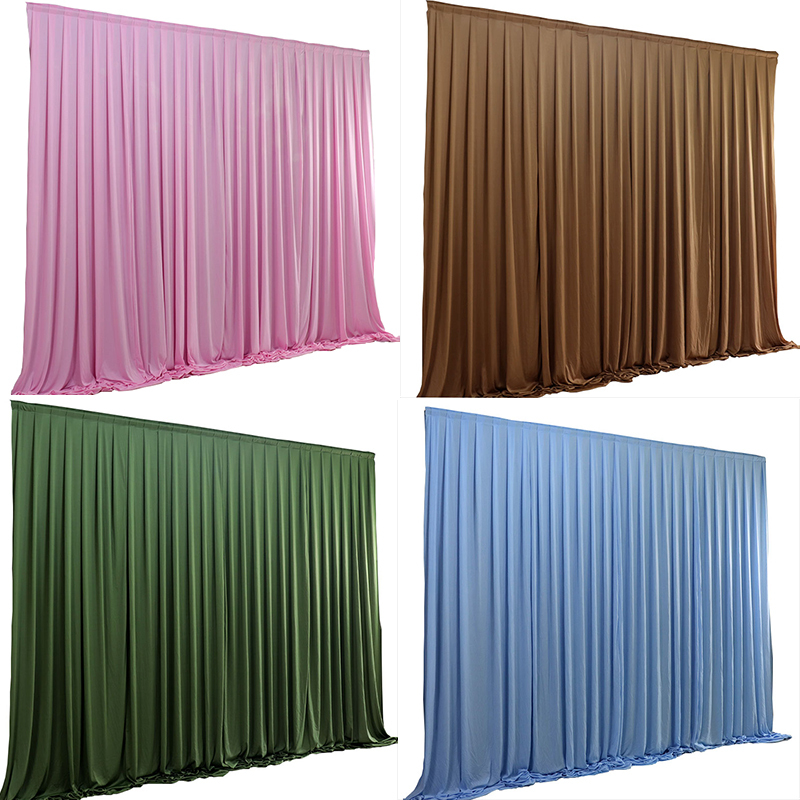Wedding Backdrop Gauze, Wedding Base Cloth, Stage Scene Layout, Milk Silk Elastic Cloth Curtain, Curtain Decoration