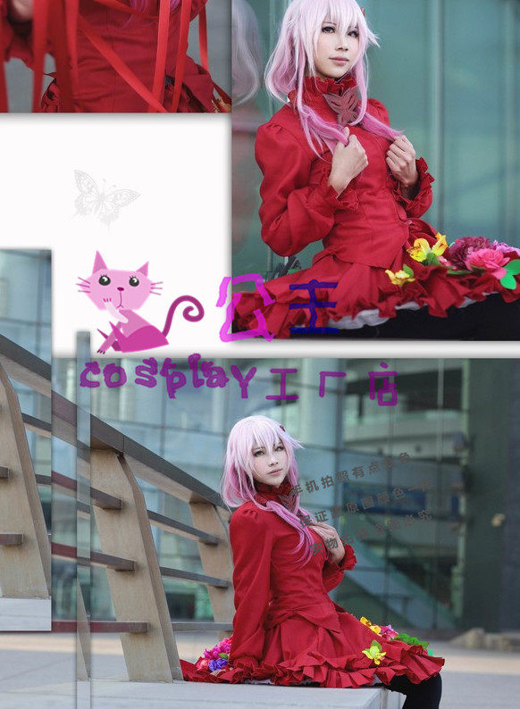 罪惡王冠楪祈紅百花裙op紅裙cos 露天拍賣