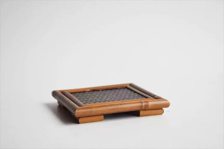 Trà đạo bộ trà phụ kiện sáu quý ông cách nhiệt mat coaster nồi tre trà trà bàn trà phòng dụng cụ tre dấu vết tre - Trà sứ