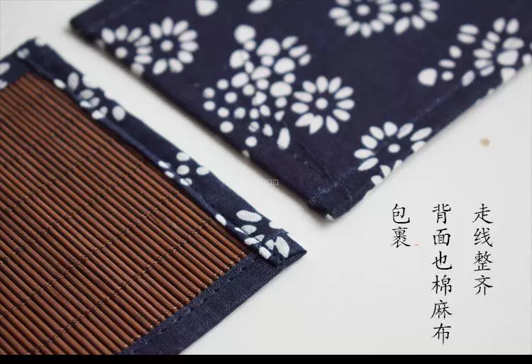 Trà đạo bộ trà phụ kiện sáu quý ông cách nhiệt mat coaster nồi tre trà trà bàn trà phòng dụng cụ tre dấu vết tre - Trà sứ