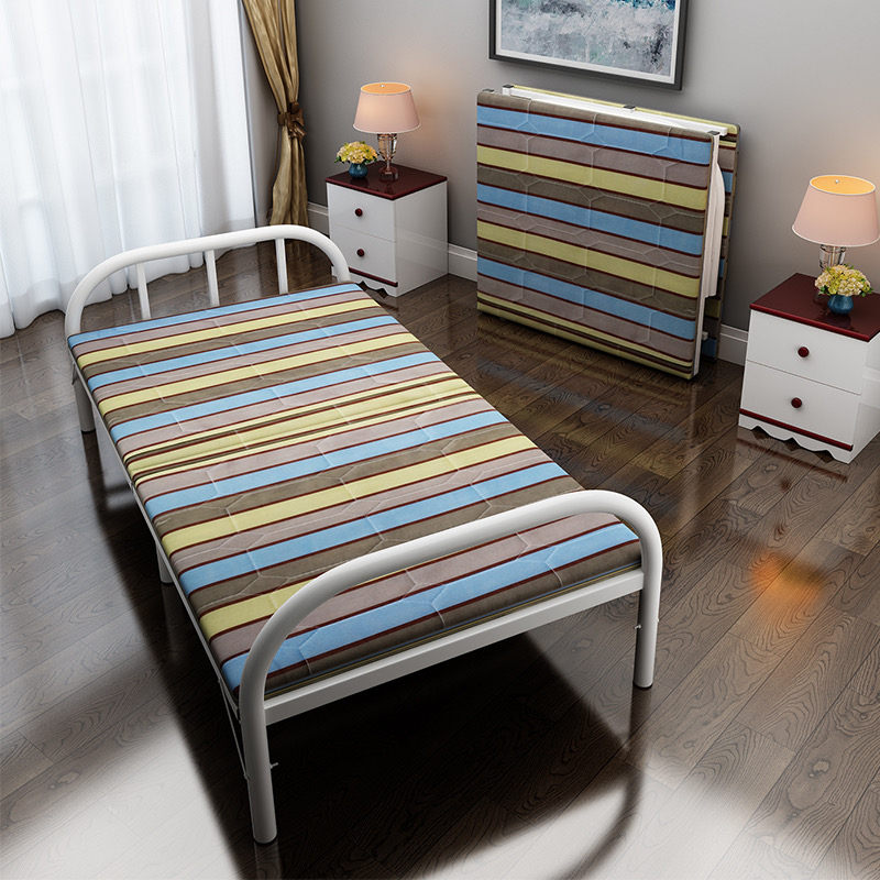 Folding bed 90cm80cm Home Single beds One metre wide student folding 1 m Easy small family type adult bed
