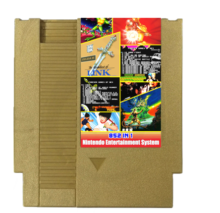 Cross-border electric commercial beauty version 852 all-in-one game card NES game card 852 all-in-one English version 1G Large capacity card