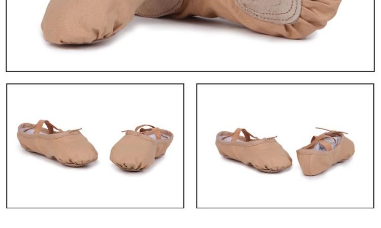 Giày ba lê Paffai giày đế mềm, giày nam và nữ mèo vuốt giáo viên nhảy giày nghệ thuật kiểm tra cơ thể màu lạc đà mu bàn chân - Khiêu vũ / Thể dục nhịp điệu / Thể dục dụng cụ giày tập khiêu vũ