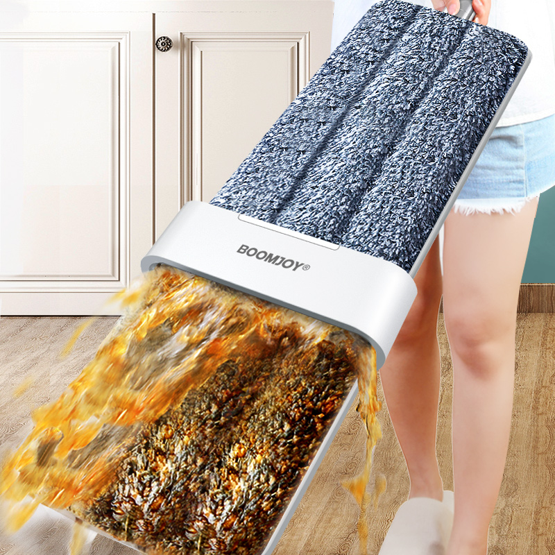 Treasure Home Cleaning Free Hand Wash Flat Mop Kitchen Home One Drag Net Large Panel Sloth Living Room Bedroom Tug Deity