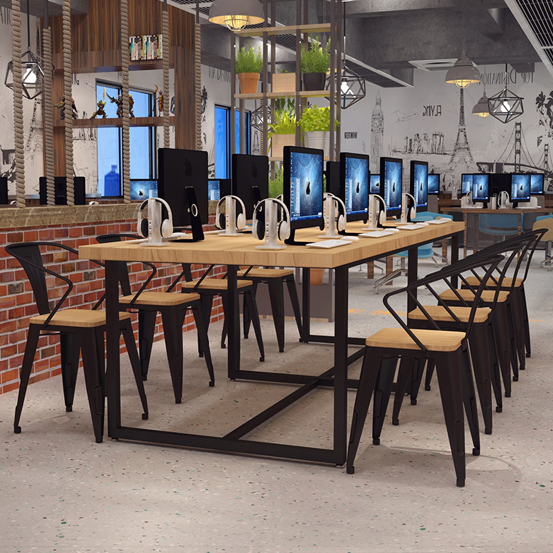 Solid wood computer desk Desktop desk Modern desk Simple home study desk Desk Bedroom simple desk