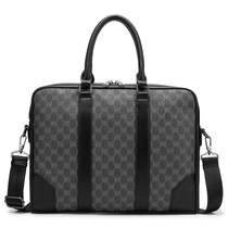 Hong Kong Leather 2020 new classic mens business briefcase file wear handbill - shoulder slip bag