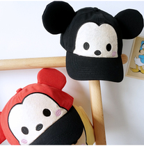 Baby ear cap 1-2-3 years old male and female children Mickey cap Baby Korean version of the foreign hat spring and autumn tide