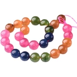 Радужные турмалиновые бусины, браслет из кварца подходит для мужчин и женщин, ожерелье, аксессуары ручной работы