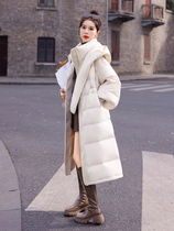 French Lemond tajoes 2023 winter thickened long hooded down jacket womens high-end design jacket