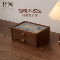 Fanhan Wooden National Style Jewelry Storage Box Earrings Ring Necklace Jewelry Box Chinese National Style Gold and Silver Jewelry Box