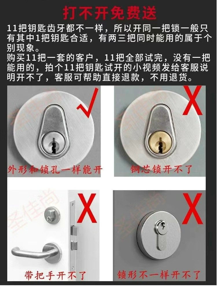 Universal Key for Unlocking Fire Doors in Residential Building Corridors, Water Wells, Electric Wells, and Property Management Water Meters, Weak Current Pipeline Well Doors