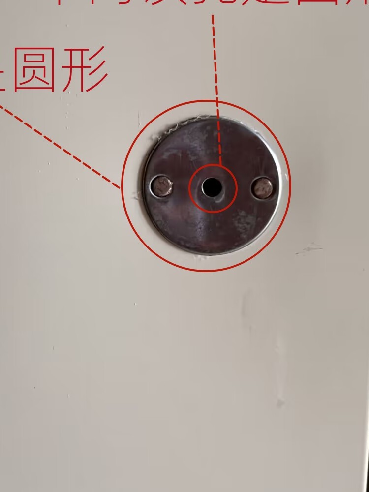 Universal Fire Door Key for Water and Weak Current Wells, Round Hole Lock Cylinder, Property Management Unit Pipeline Well Fire Door Key, Universal Opening