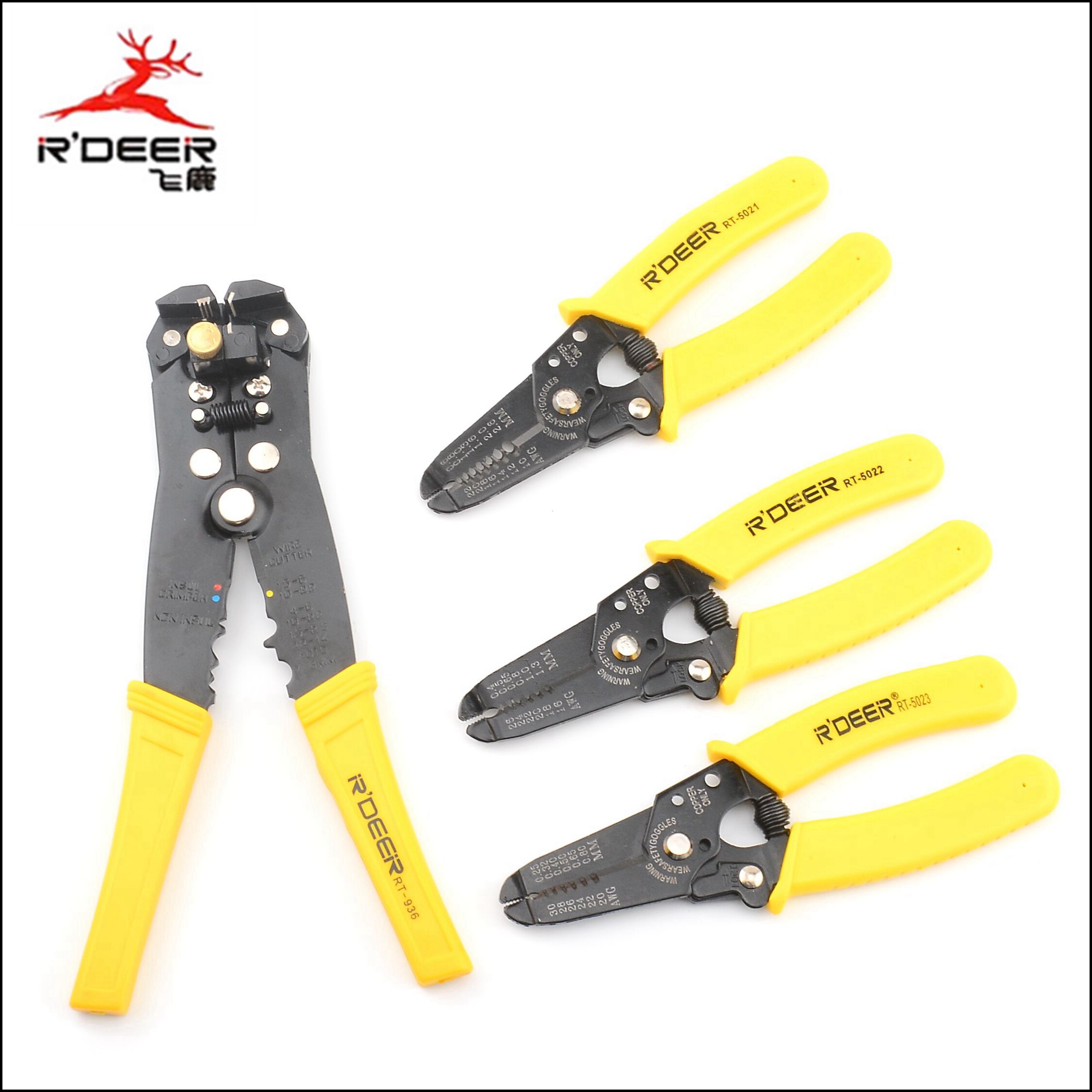 Flying deer multi-function automatic manual wire stripping shear pliers Electrician wire pliers Wire drawing pliers Pressure pliers Peeling pliers