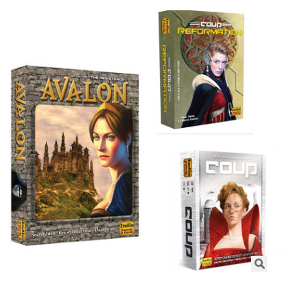 Настольная игра Сопротивление: Авалон, карта, (физические), версия на английском