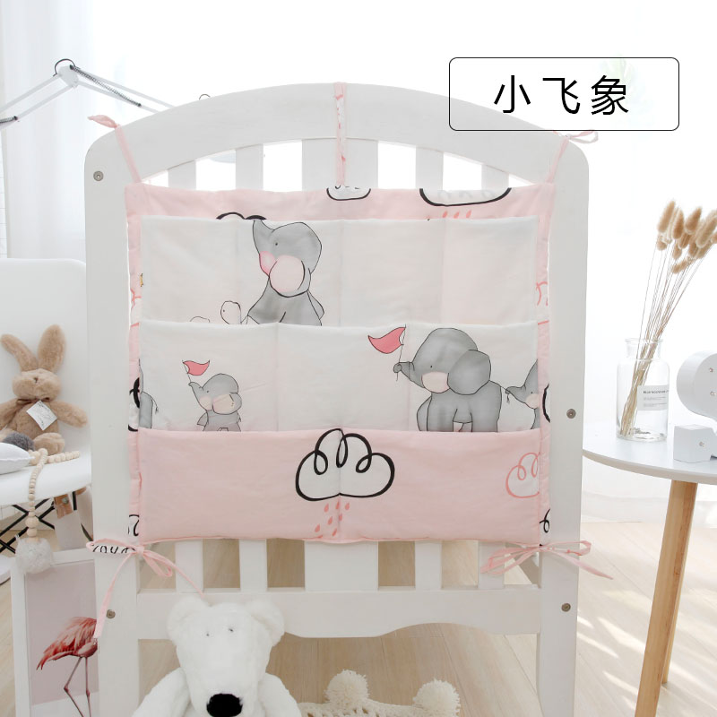 ins explosion baby baby bedding Bed head hanging bag storage bag Diaper bag storage bag Cotton hanging bag