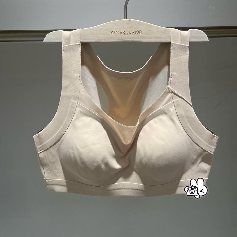 [Champion's Same Style] Aimer Girls' Posture Correction Three-Stage Sports Bra Developmental Underwear for Girls and Students