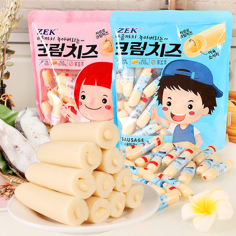 (ZEK_Cream Cheese Sandwich Cod Sausage 1kg) Korean Imported Food Children's Fish Sausage Snacks