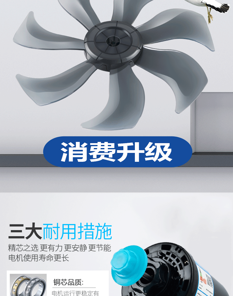 Wanbao Group quạt điện sàn quạt nhà ký túc xá điều khiển từ xa quạt dọc sinh viên công nghiệp lắc đầu quạt gió lớn - Quạt điện quạt hơi nước hatari