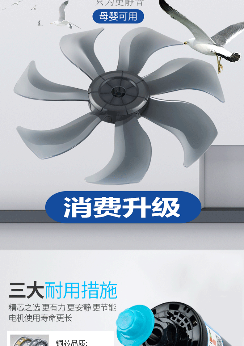 Wanbao Group quạt treo tường hộ gia đình treo tường quạt điện ký túc xá máy tính để bàn mạnh nhà hàng công nghiệp câm treo quạt lắc đầu - Quạt điện quạt panasonic 4 cánh